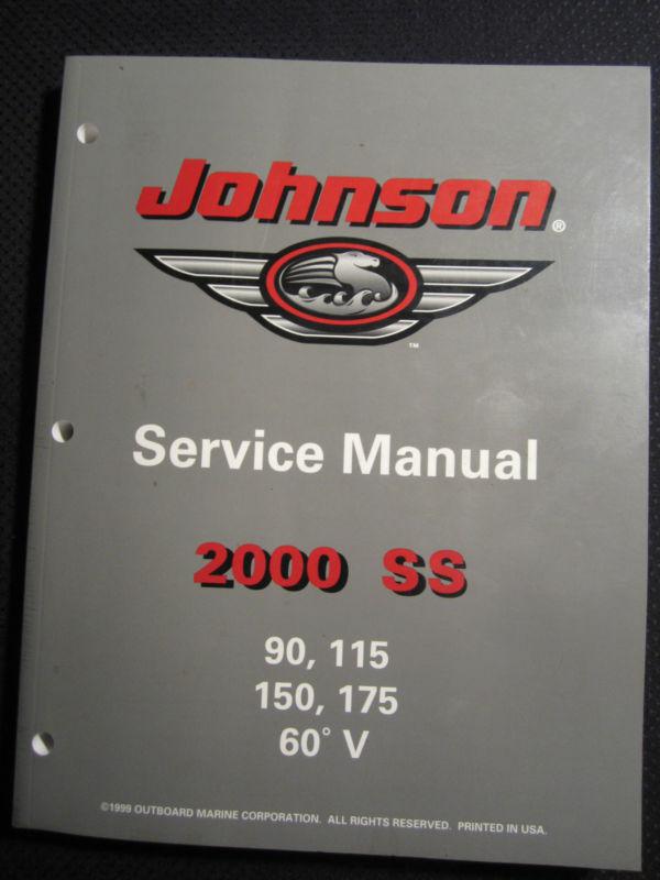 2000 omc johnson outboards ss 90 115 150 175 hp 60' v service repair manual 