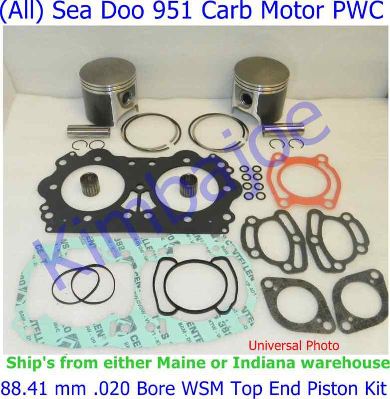 (all) sea doo 951 carb motor 88.41 mm .020 bore wsm top end piston kit