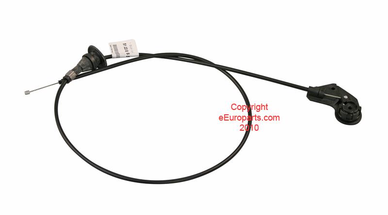 New genuine bmw hood release cable 51238176595