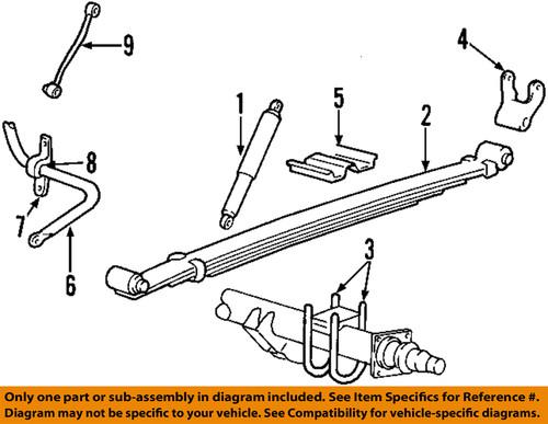 Ford oem d8tz-5493-a sway bar bushing/suspension stabilizer bar bushing