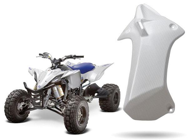 Maier radiator scoops white carbon for yamaha yfz450r yfz 450r 09-11