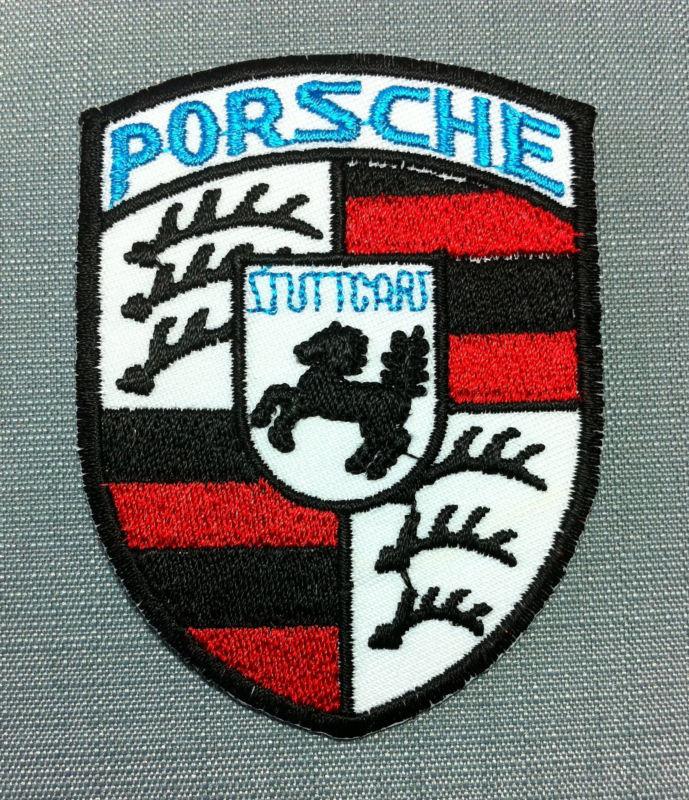 Porsche embroidered patch iron on badge car motor logo auto racing race rally f1