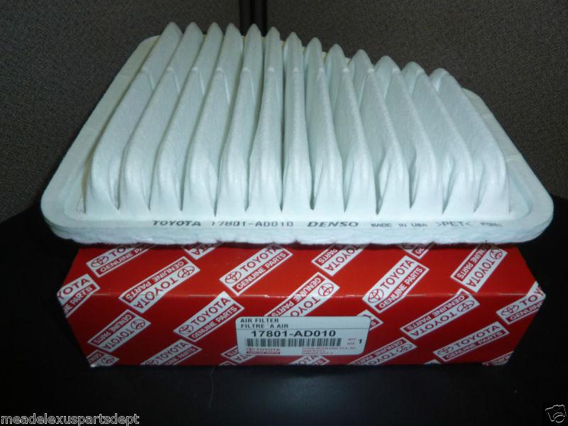 Genuine oem lexus toyota scion air filter 17801-ad010 made in usa! (qty:1)