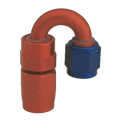 Aeroquip reusable hose end -8 an swivel female threads 180 degree fbm4063