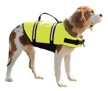 Paws aboard 1500 doggy life jacket yellow l