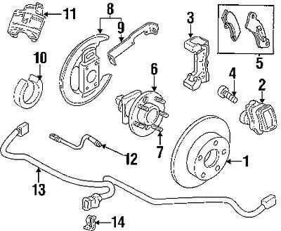 Buick 19152685 genuine oem factory original rear pads