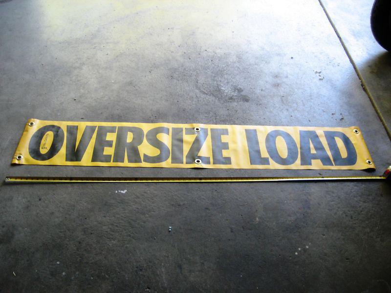 6' wide load - oversize load ms. carita commercial trucking banner sign