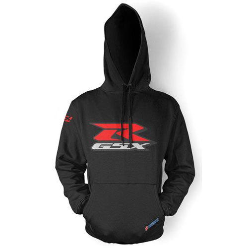 Suzuki gsxr pullover hoodie in black from factory effex- size medium - brand new
