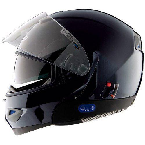 Vemar jiano bluetooth street motorcycle helmet gloss black adult xl x-large
