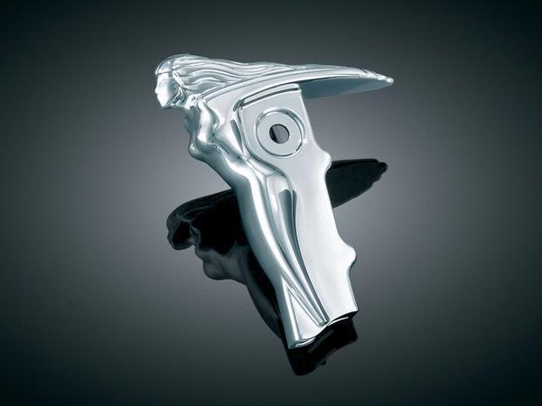 Kuryakyn 1043 chrome silhouette front shift arm accent 1982-2007 harley touring