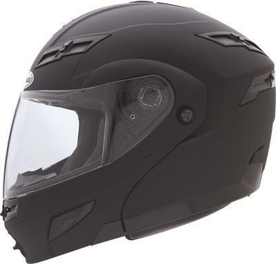 Gmax gm54s street helmet large matte black dot-approved w/clear shield 154-0076