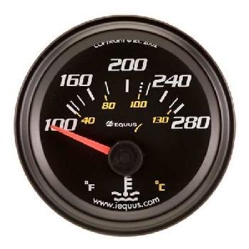 2 inch black faced electrical water temperature gauge kit equus 6262 new