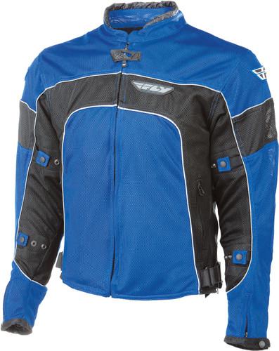 Fly racing coolpro ii mesh motorcycle jacket blue/black small 477-4032-1