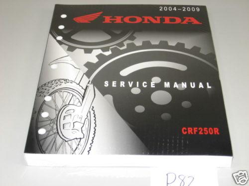 New service shop repair manual 04-09 crf250r oem honda maintenance book     #p82