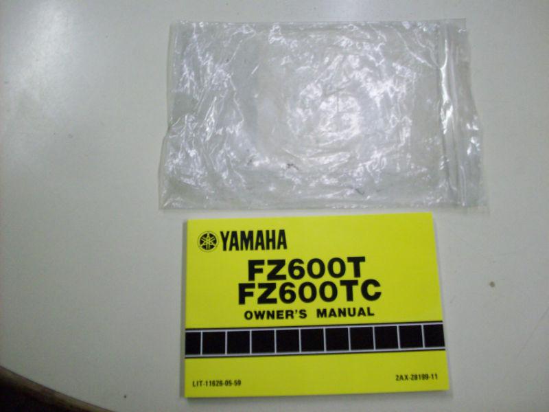 1986 yamaha fz600t fz600tc owners manual