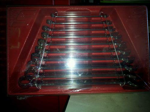 Snap on standard fractional 10-piece combination wrench set oex710
