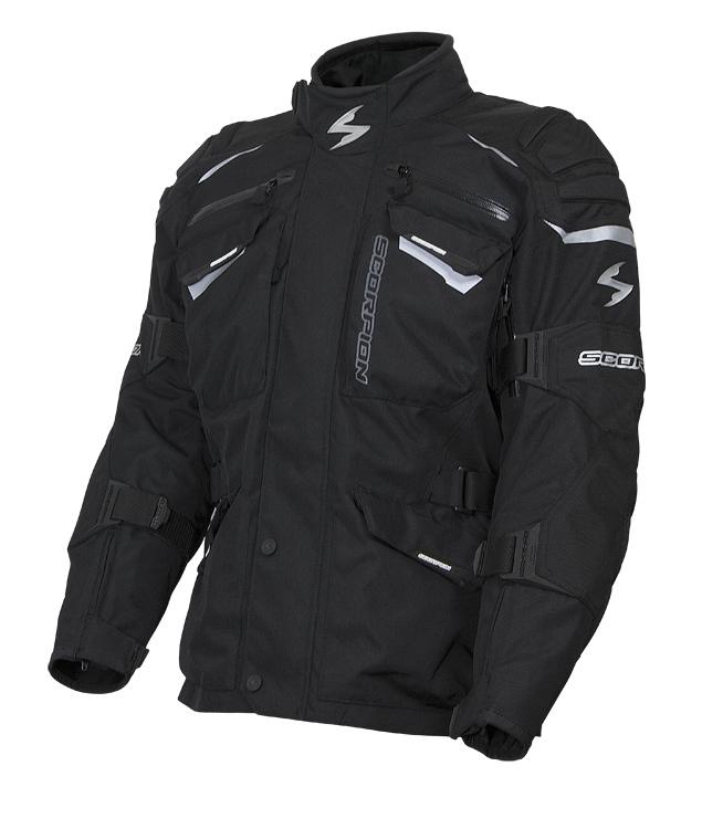 Scorpion commander ii 2 black 3xl textile motorcycle jacket 3x-large xxxl