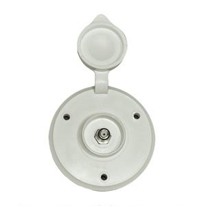 Prime products cable tv receptacle, round, white 08-6208