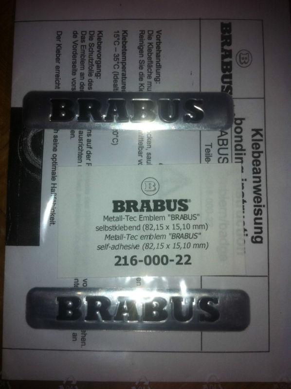 Brabus genuine aluminium badges for all mercedes benz models.