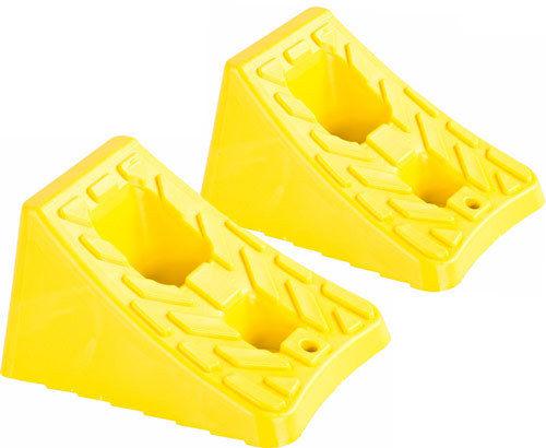 Qty 2 composite wheel chocks stop blocks-car truck rv camper trailer dh-pwc-1-2