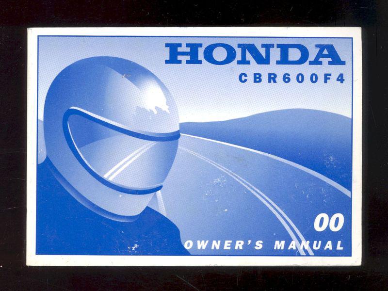 2000 honda cbr600f4 owner`s manual 