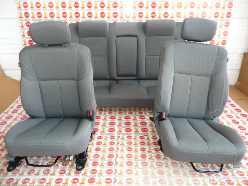 07 08 09 mitsubishi galant front & rear seats cloth & manual w/airbag oem