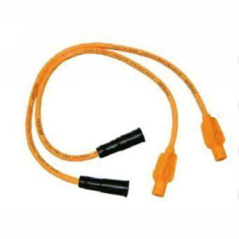 Taylor hot orange 8mm custom spark plug wire set harley universal 90° kit