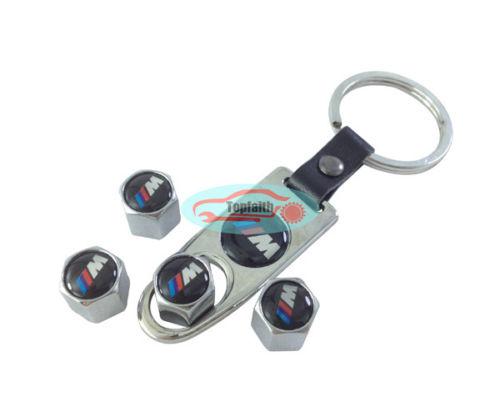Silver stainless wrench wheel airtight tyre tire valve caps for ///m m3 m5 m6