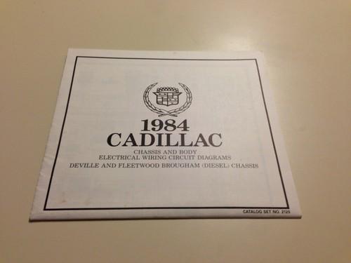 1984 cadillac deville and brougham diesel chassis wiring diagrams factory oem gm
