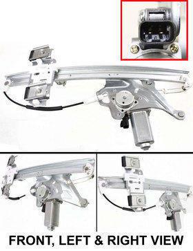 New window regulator with motor front left hand power lh driver side gm1350132