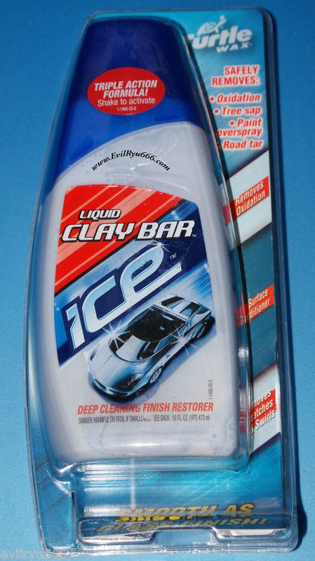 Turtlewax ice liquid clay bar deep cleaning finish restorer x4 bottles 16oz each