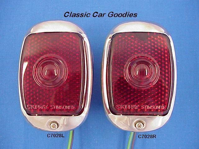 1947-1950 chevy truck stainless tail lights 1948 1949