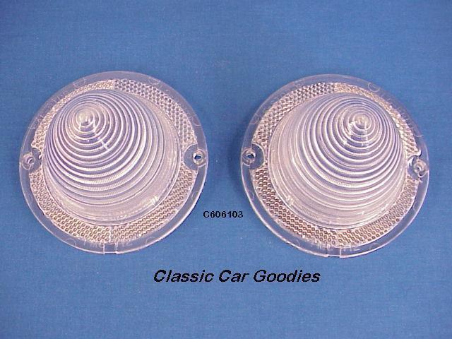 1960-1961 chevy back up light lenses. brand new pair!