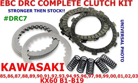 Ebc drc series clutch kit kawasaki 85,86,87,88,89,90,91,92,93,94-03 kx60 #drc7
