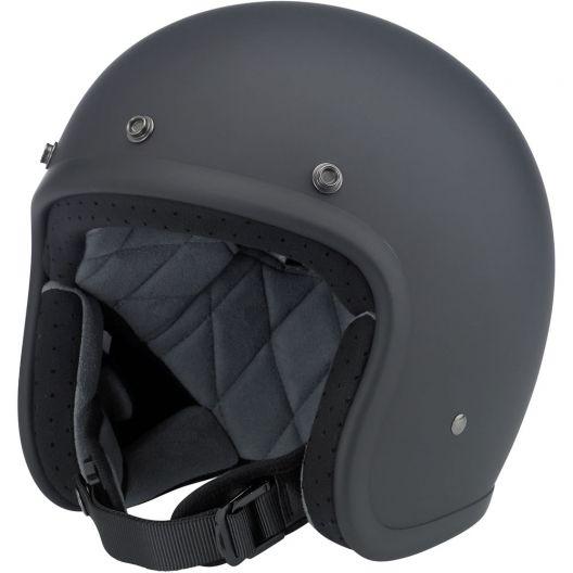 Biltwell flat black bonanza dot approved motorcycle helmet size x-large