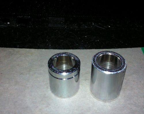 Harley davidson lot of 2 - 3/4 inch axle chrome wheel spacers  new