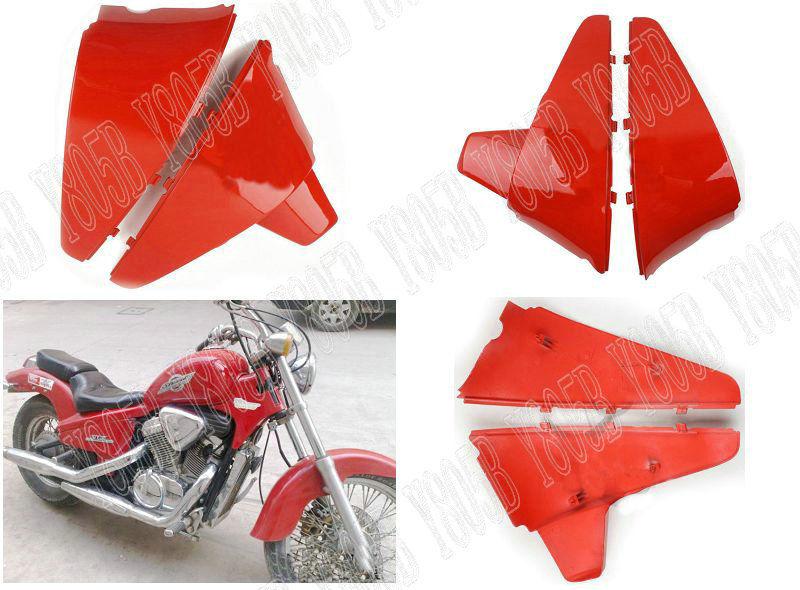 Battery side cover for honda shadow vlx600 vt600 steed 400 88-07 red abs plastic