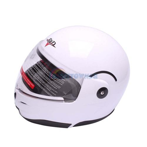 New dot dual visor full face motorcycle helmet smoke sun shield flip-up m size