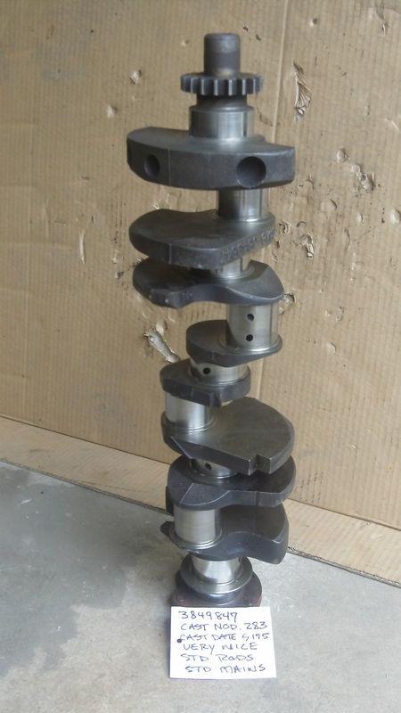 3849847 nodular iron 283 chevy crankshaft cast date g 17 5 factory grind
