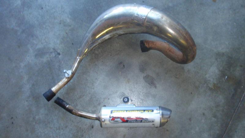 03 04 honda cr85 cr 85rb cr 85 pro circuit exhaust pipe scilencer