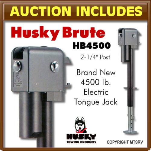 Brute rv 4500 lb electric trailer power tongue jack - low friction ball screw