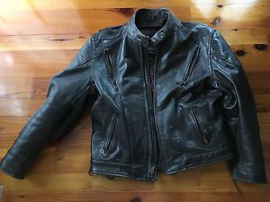 Brown distress x extreme leather motorcycle jacket - xxl
