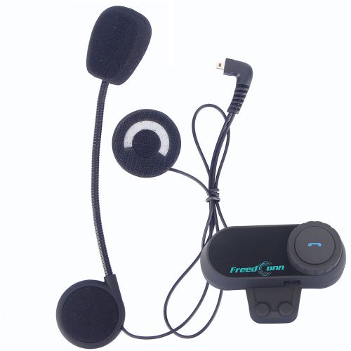 800m wireless bluetooth intercom headset motorcycle helmet communicator+fm radio