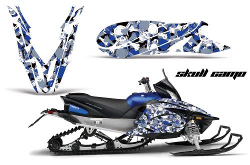Yamaha apex graphic kit amr racing snowmobile sled wrap decal 12-13 skull camo b