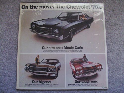 1970 chevrolet chevy chevelle ss monte carlo gm collectors album record