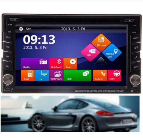 2 din in dash car dvd gps navigation with steering wheel control rds bluetooth