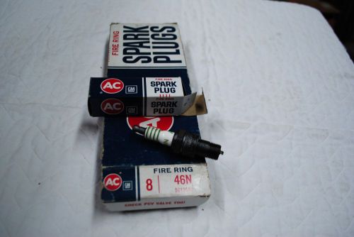 Nos ac  spark plugs box of 8 1962-68 chevrolet 46n green stripes