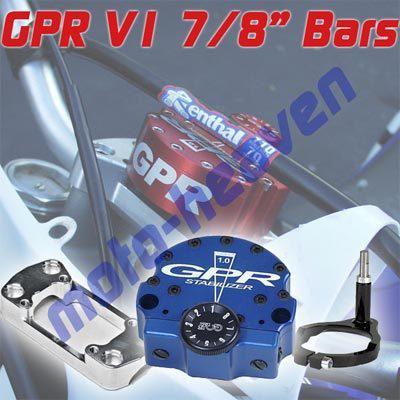 Gpr v1 stabilizer steering damper kawasaki kx250 2005 7/8" bars 4002-0025 blue