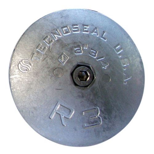 Tecnoseal r3 rudder anode - zinc - 3-3/4&#034; diameter -r3