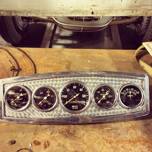 Vintage stewart warner 2 5/8 sw gauge instrument dash panel hot rod gasser scta